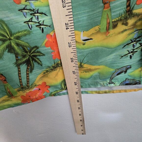 INGEAR Resort Tropical Hawaiian Tiki Shirt Toucan Skulls Palm Trees Pineapple M - Picture 6 of 10